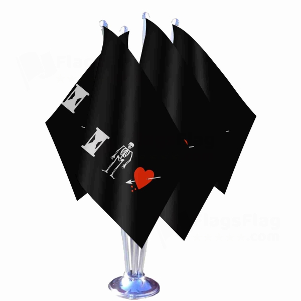 John Phillips Pirate Quadruple Table Flag