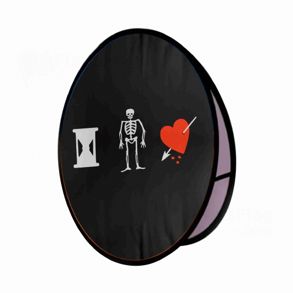 John Phillips Pirate Round Cloth Banner Display Stands