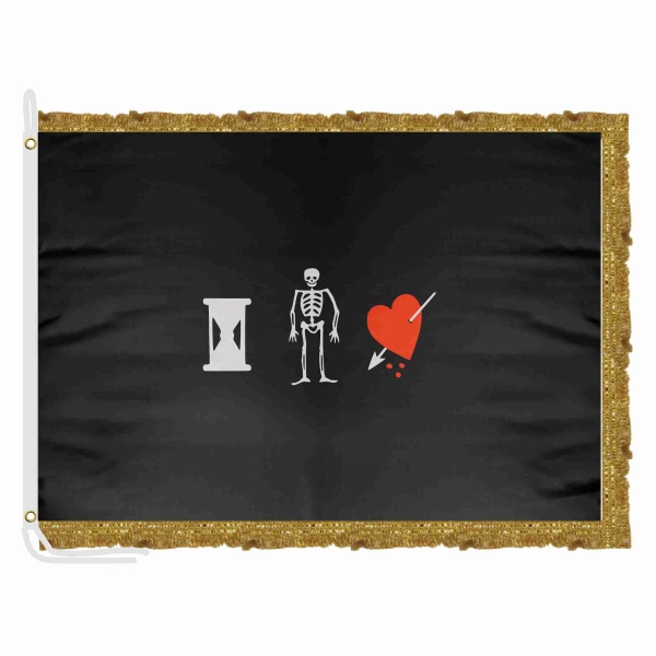 John Phillips Pirate Satin Office Flag