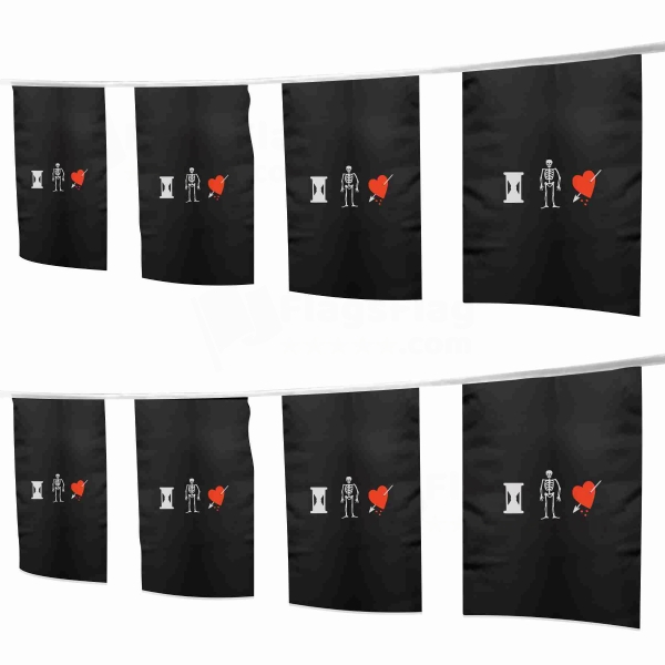 John Phillips Pirate Square String Flags