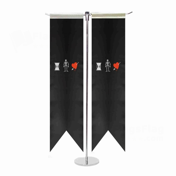 John Phillips Pirate T Table Flags