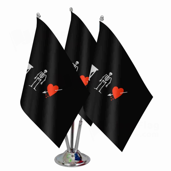 John Phillips Pirate Triple Table Flag