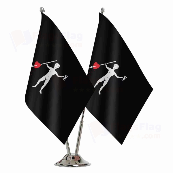 John Quelch 2 Table Flags