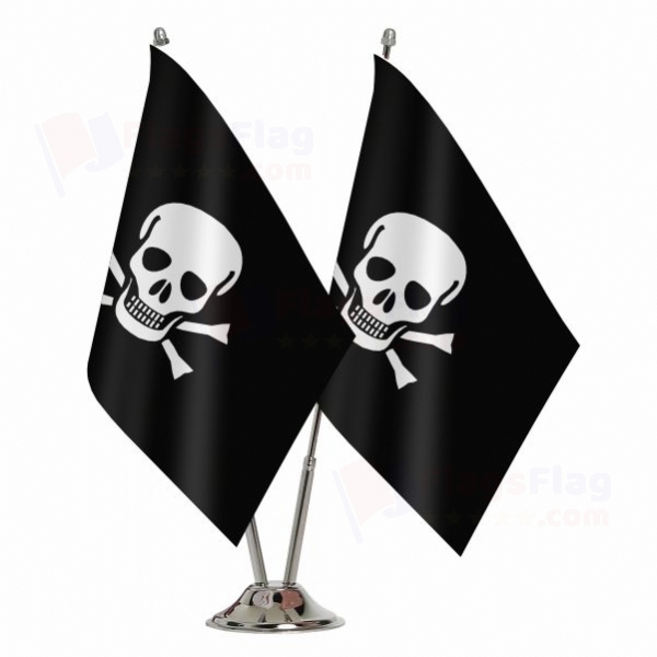 Jolly Roger Binary Table Flag