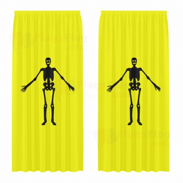 Jolly Roger described by William Betagh Digital Printed Curtains