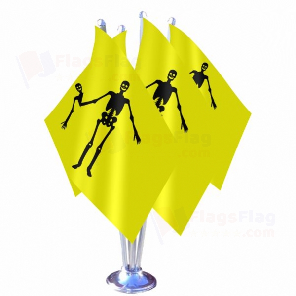 Jolly Roger described by William Betagh Quadruple Table Flag