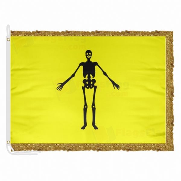 Jolly Roger described by William Betagh Satin Office Flag