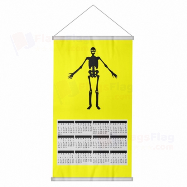 Jolly Roger described by William Betagh Woven Fabric Digital Printing Calendar