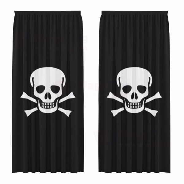 Jolly Roger Digital Printed Curtains