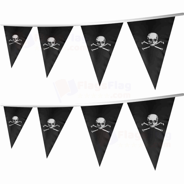 Jolly Roger Jolly Roger Stringed Triangle Flag
