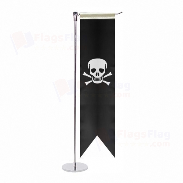 Jolly Roger L Table Flag