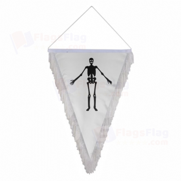Jolly Roger La Buse Triangle Fringed Streamers