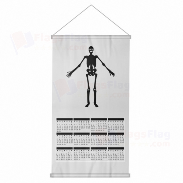 Jolly Roger La Buse Woven Fabric Digital Printing Calendar