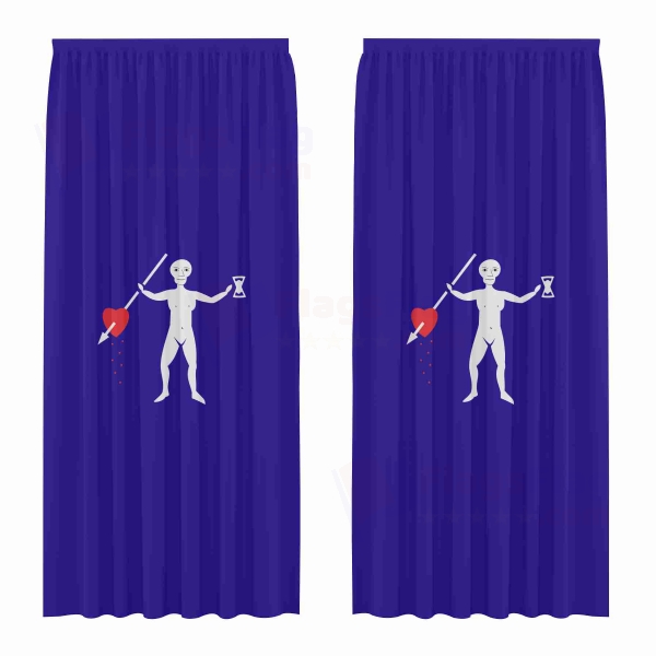 Jolly Roger Pirate Digital Printed Curtains