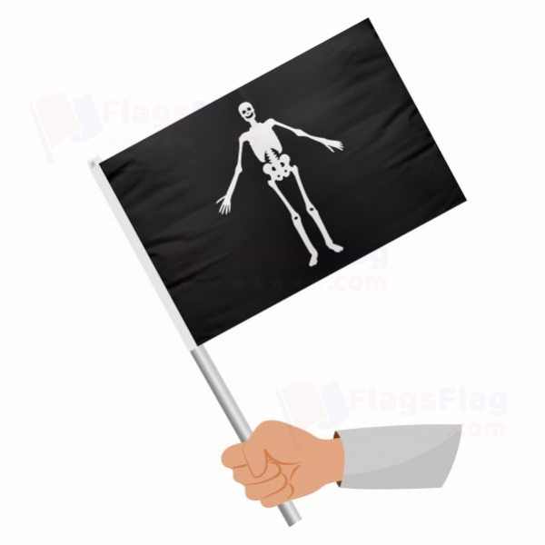 Jolly Roger pirate John Cole Stick Flag