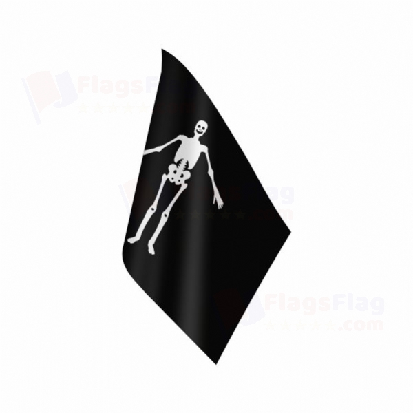 Jolly Roger pirate John Cole Table Flag