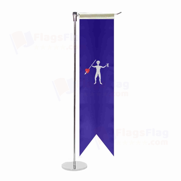 Jolly Roger Pirate L Table Flag