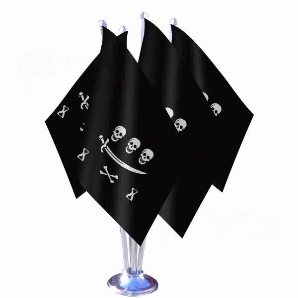 Jolly Roger Pirate Of Jean Thomas Dullien Quadruple Table Flag