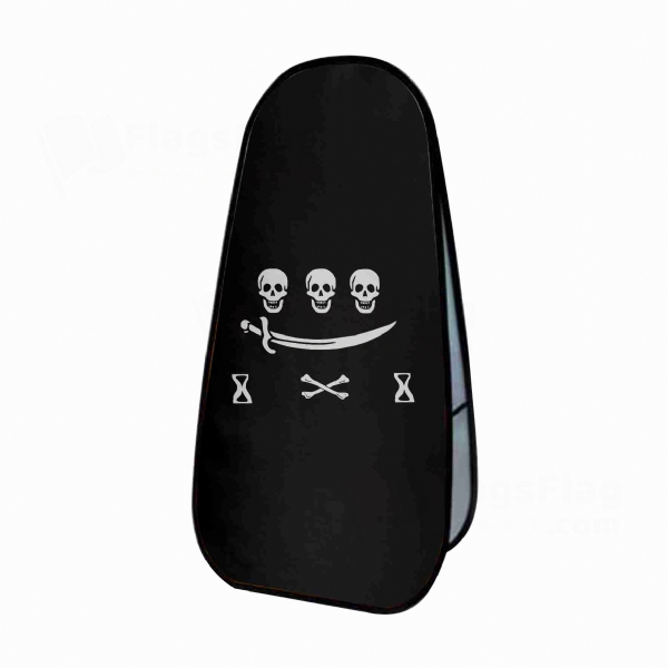 Jolly Roger Pirate Of Jean Thomas Dullien Vertical Cloth Banner Display Stands