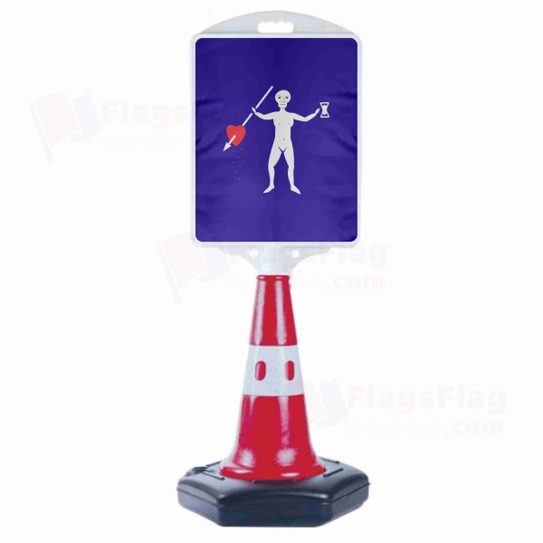 Jolly Roger Pirate Small Size Road Bollard