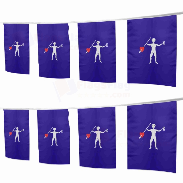 Jolly Roger Pirate Square String Flags