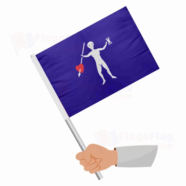 Jolly Roger Pirate Stick Flag