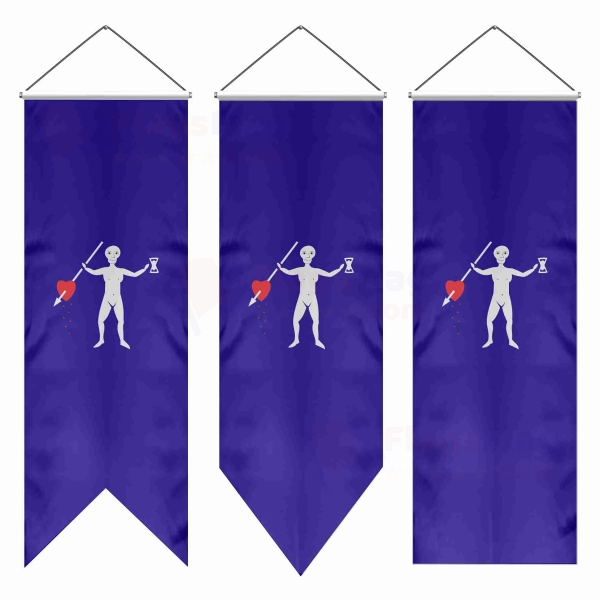 Jolly Roger Pirate Swallowtail Flags