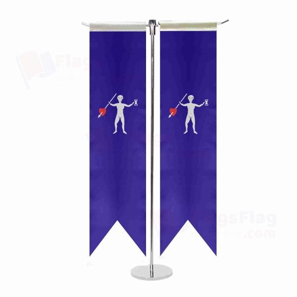 Jolly Roger Pirate T Table Flag