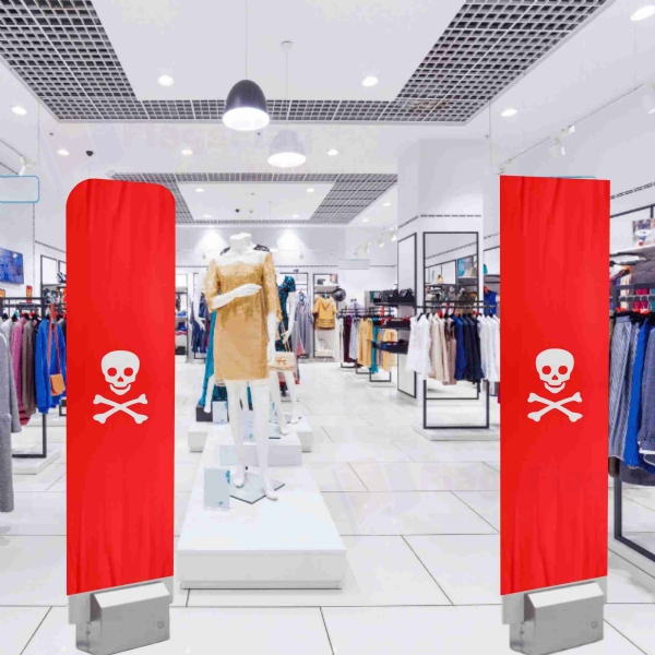 Jolly Roger Red Alarm Cover Security Antenna Pouch