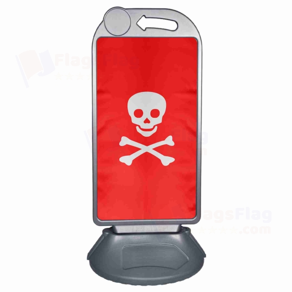 Jolly Roger Red Large Plastic Parking Barge