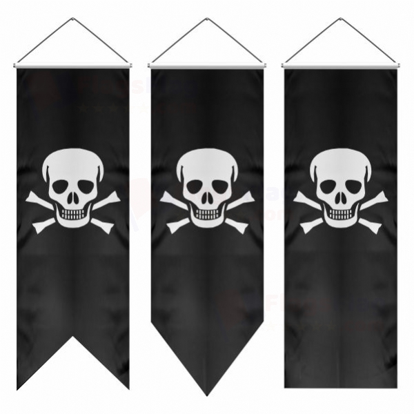 Jolly Roger Swallowtail Flags