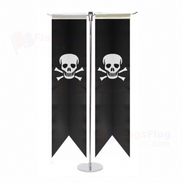 Jolly Roger T Table Flags