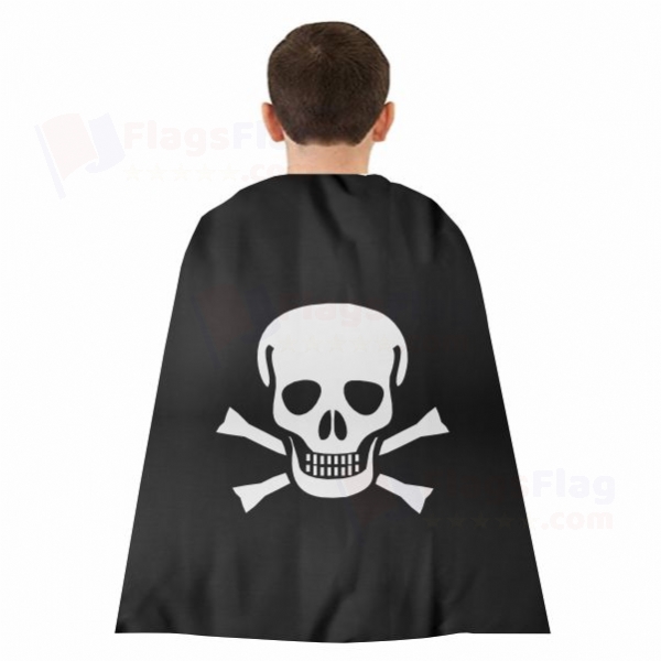 Jolly Roger Woven Fabric Cloak Digital Printing