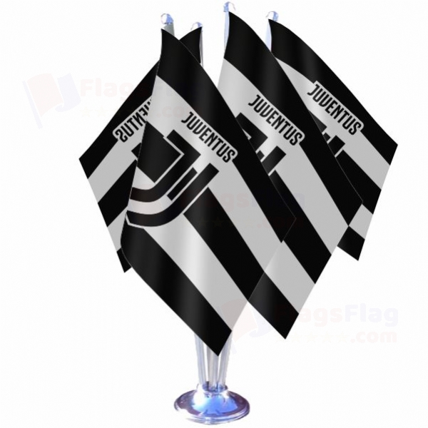 Juventus FC Quadruple Table Flag