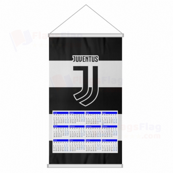 Juventus FC Woven Fabric Digital Printing Calendar