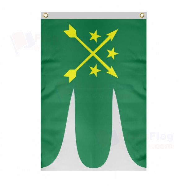 Kabardians Large Size Flag Hanging on Building