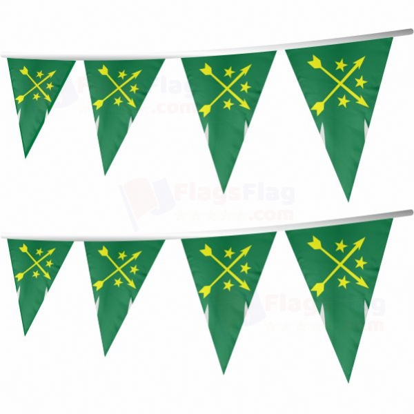 Kabardians Stringed Triangle Flag