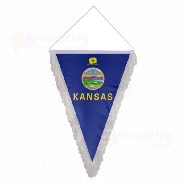 Kansas Triangle Fringed Streamers
