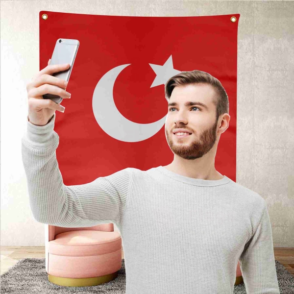 Kansu Turks Background Selfie Shooting Landscapes