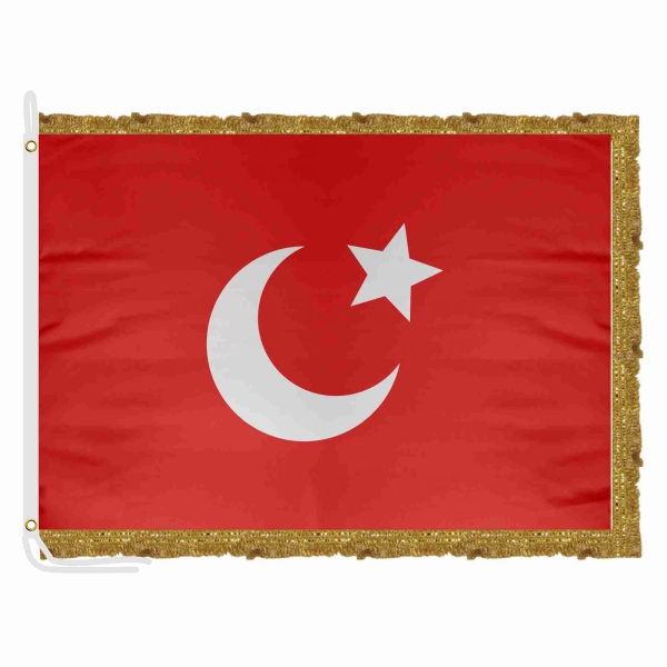 Kansu Turks Satin Office Flag