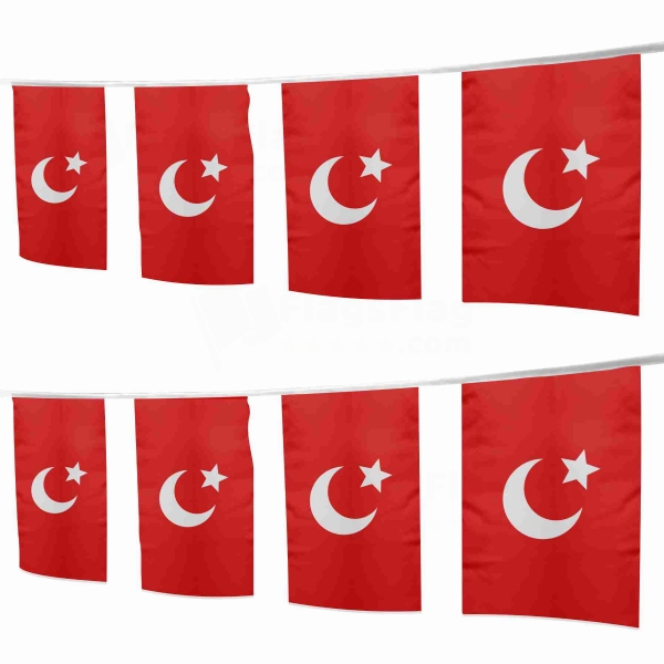 Kansu Turks Square String Flags