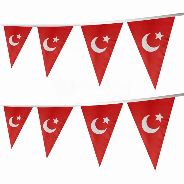 Kansu Turks Stringed Triangle Flag