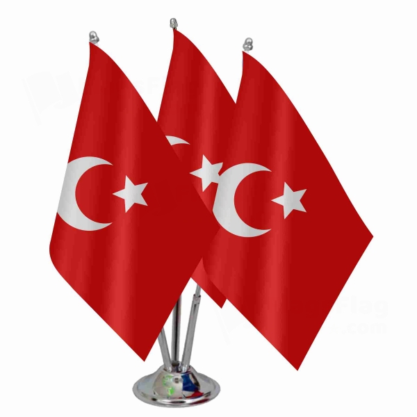Kansu Turks Triple Table Flag