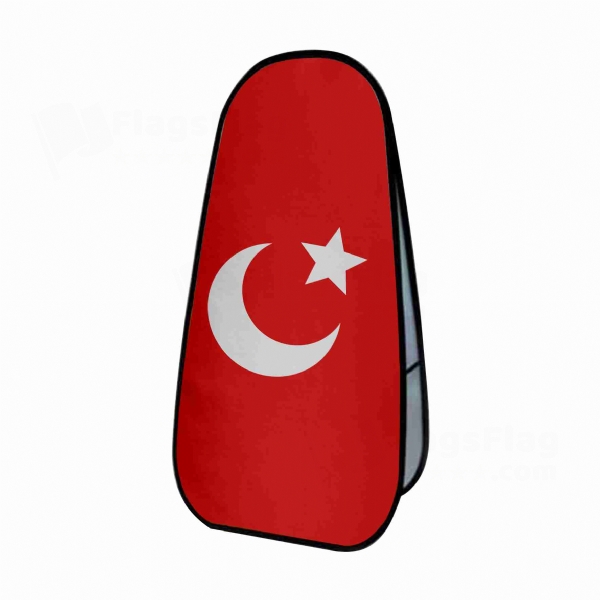 Kansu Turks Vertical Cloth Banner Display Stands