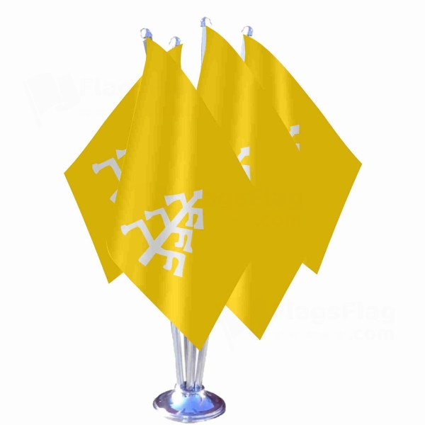 Kara Khanid Khanate Quadruple Table Flag