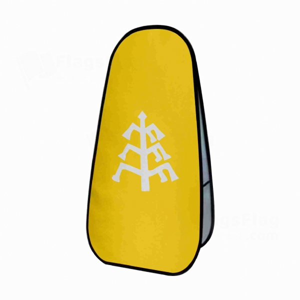 Kara Khanid Khanate Vertical Cloth Banner Display Stands