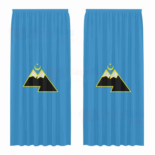 Karachay Turks Russian Digital Printed Curtains