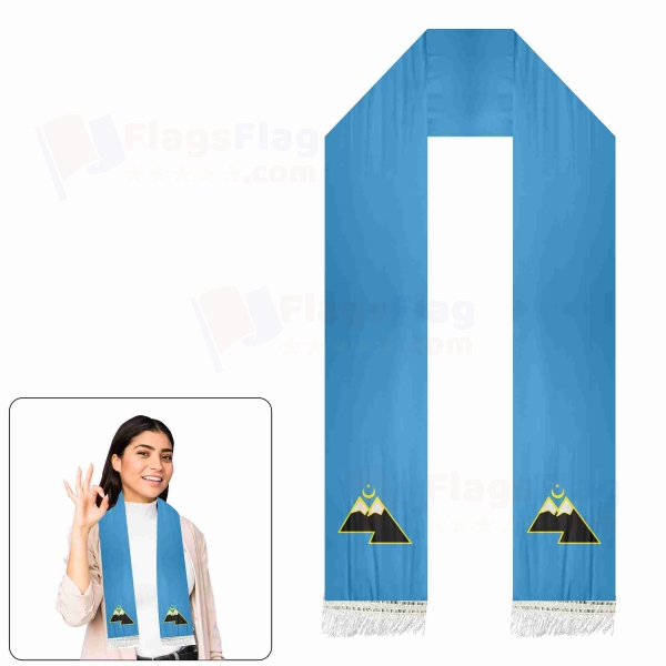 Karachay Turks Russian Scarf Digital Printing
