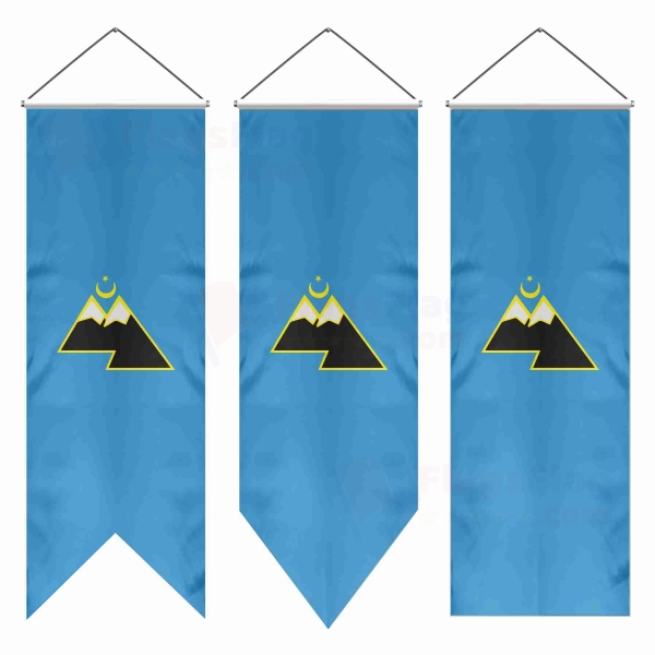Karachay Turks Russian Swallowtail Flags