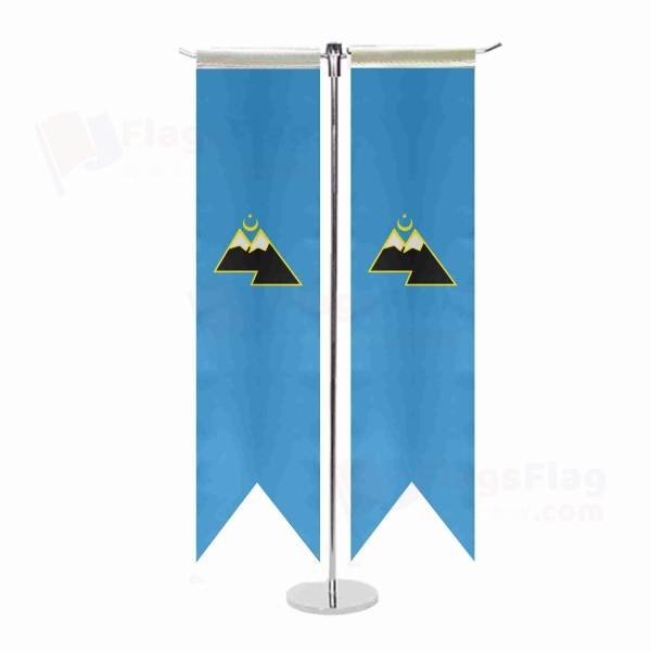 Karachay Turks Russian T Table Flag